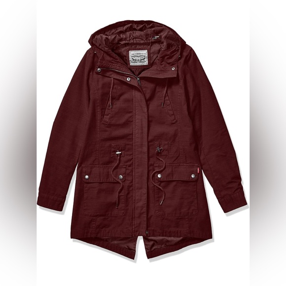 Levi's Women's Cotton Hooded Anorak Jacket - Picture 1 of 11